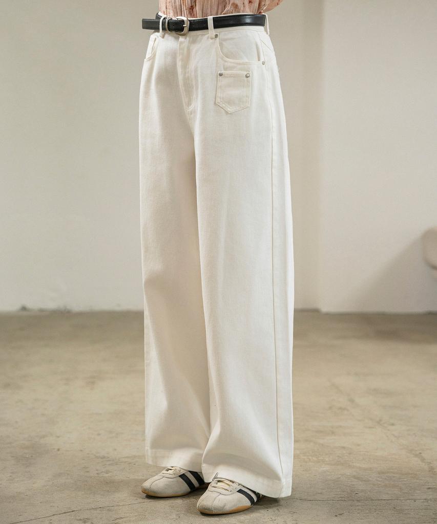 HYFVE Mini-Me Pocket Wide Belted Cotton Pants