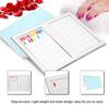 Nail Display Chart, 160 Slots Nail Gel Polish Organizer Color Card Nail Polish Color Display Chart Book Nail Swatch Book Nail Art Practice Card(Blue)