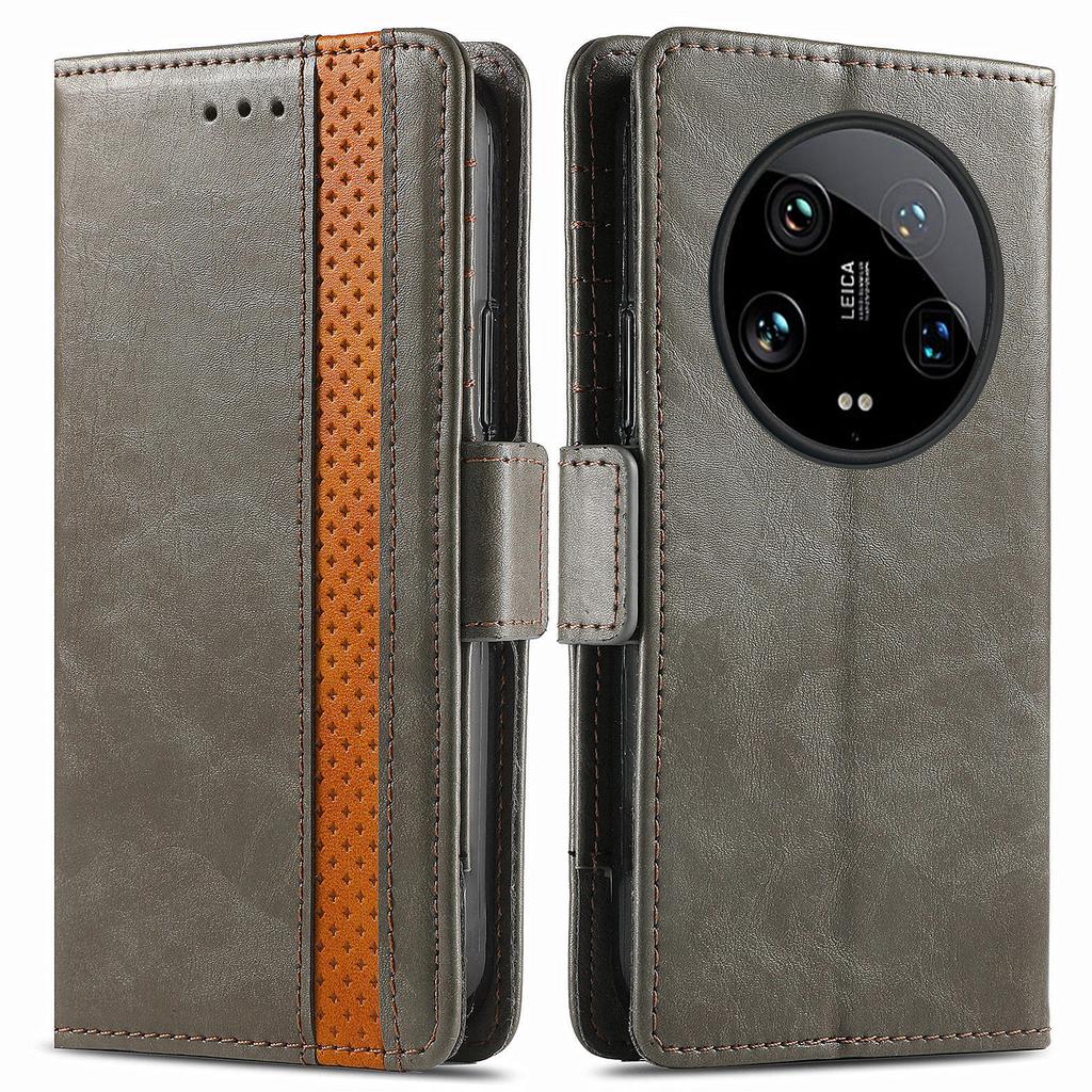 For Xiaomi 14 Ultra Phone Cases CASENEO PU Leather Cover Stand with RFID Blocking Wallet