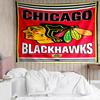 1PC Chicago-Blackhawks Logo Tapestry Accessories Playroom Tapestry, for Bedroom,Livingroom, Dormitory Room Wall Decor Fan Birthday Gifts
