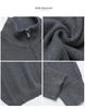 Men's Striped Knitwear Long Sleeve Half-Zip Sweater - White Warm Autumn/Winter Collection