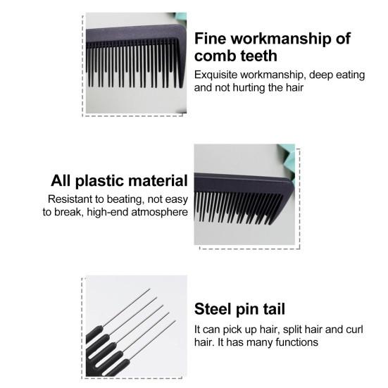 Hair Comb Double Side Steel Comb Comb Hairdressing Men Oil Teeth Professional Head Curly Tool