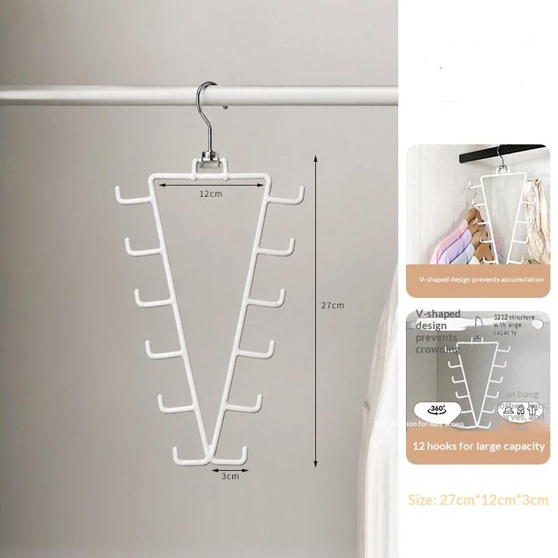 Multifunctional Clothes Storage Hanger Multi Layer Design Space Saving For Small Closet Organization