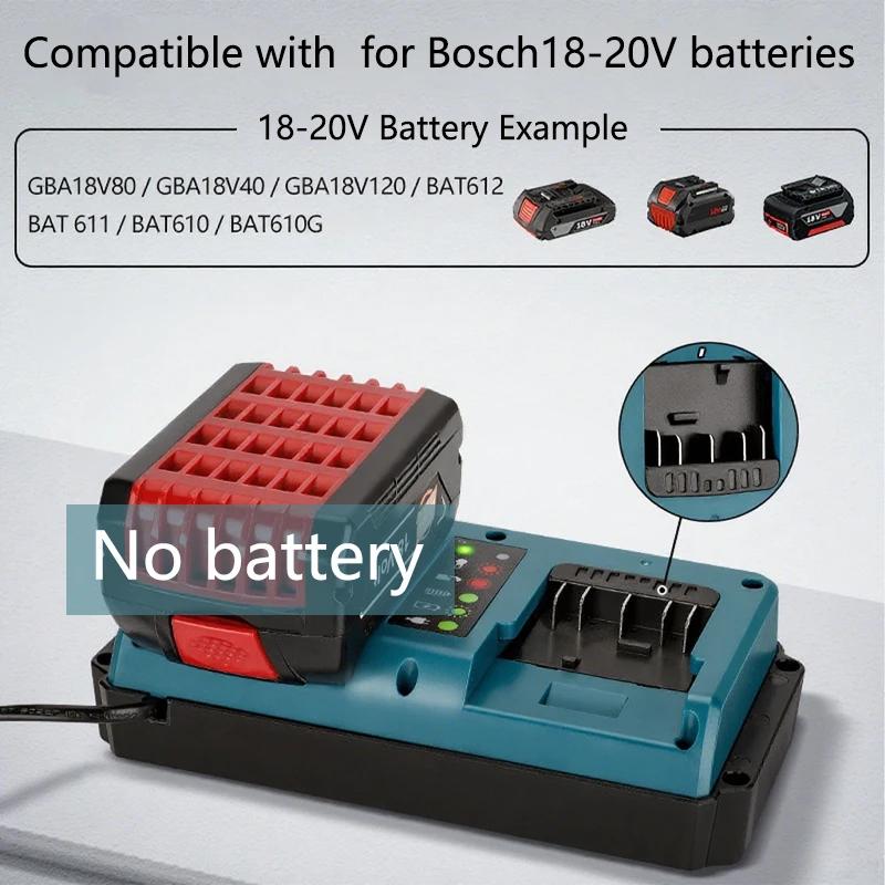 For Bosch Dual-Port Replacement Charger For Bosch 18V 20V Li-ion Battery Fast Charger EU/US/UK/AU/Plug Charging Tool