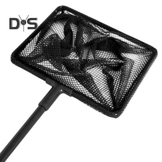 Minciog de pescuit cu mâner telescopic, mâner lung, plasă multifuncțională pentru skimmer de frunze de piscină, plasă cu ochiuri ultrafine