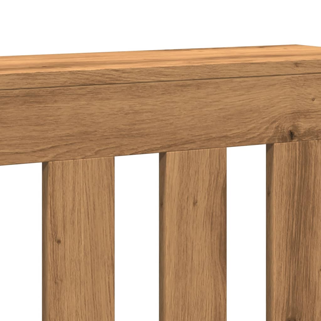 Radiator Cover Artisan Oak 104 x 20 x 82 cm Wood Based Material