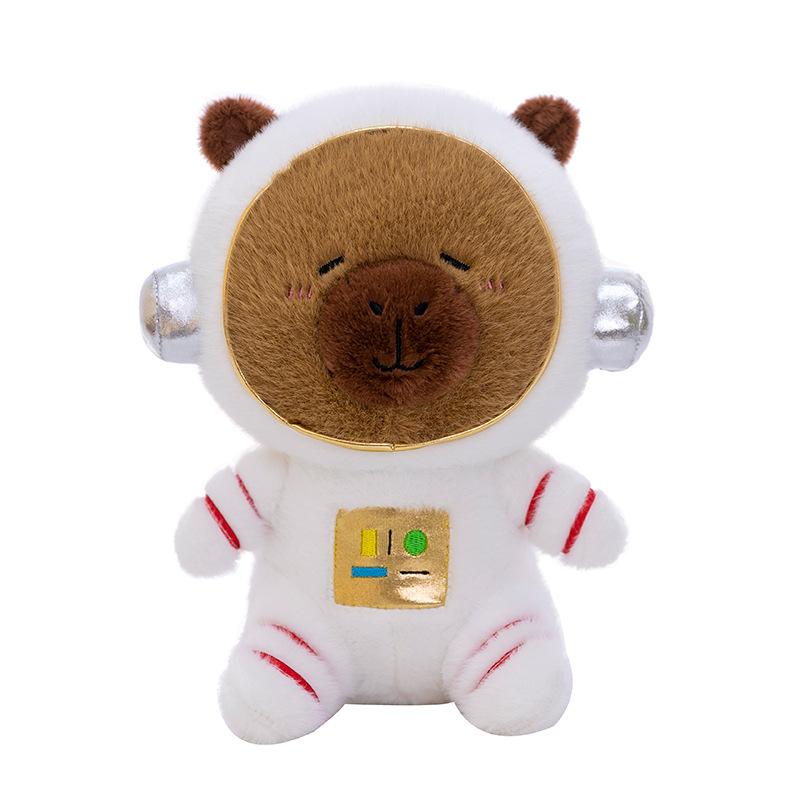 Capybara Transforms Into Astronaut Plush Doll Cappy Pull Doll Toy Rag Doll Large Throw Pillow