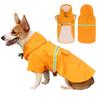 Dog Raincoat with Hood Pocket Reflective Adjustable Waterproof Slicker Rain Jacket for Small Medium Large Dog