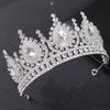 Headband Style Crystal Crowns Elegant Rhinestone Crown Trendy Princess Diadem  Wedding Ceremony