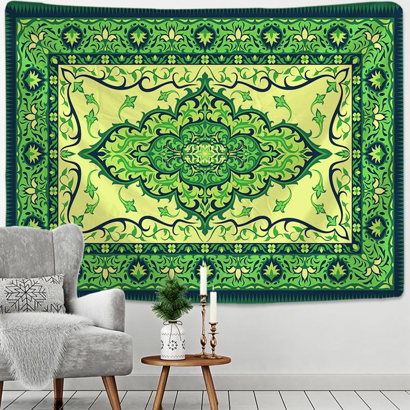 Mandala Mural Tapestry Wall Hanging Travel Mattress Bohemian Sleeping Mat Mandala Psychedelic Pattern Dormitory Decor