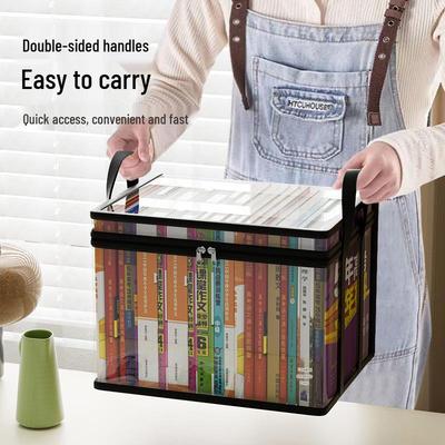 Scatola Trasparente Impermeabile per Conservare Libri: Antipolvere, Pieghevole e Organizzato per i Libri di Classe 12