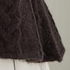 J.JANE Flower Midi Knit Zip-Up Vest (Dark Chocolate)