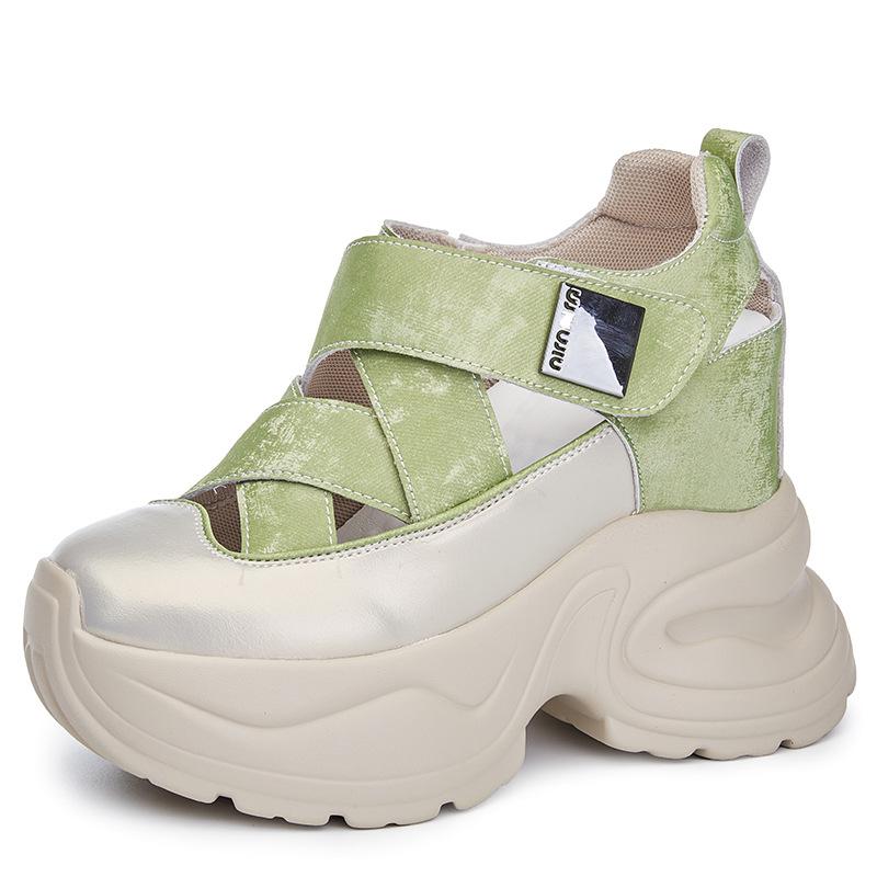 Inner height increase 1 new breathable dad shoes platform sandals small sports and leisure shoes A