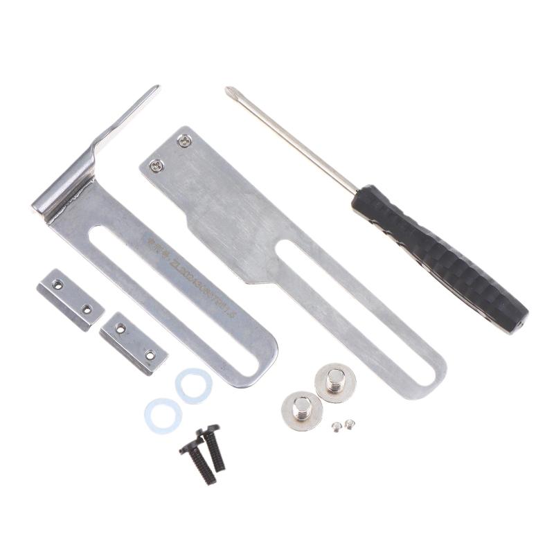 Zigzag Sewing Presser Foot Three Needle Five Thread Adjustable Width Fixed Edge Guide for Uniform Stitching Garment Factories серебряный