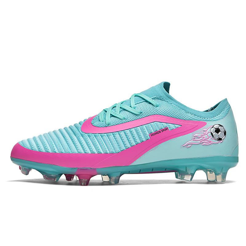 26 Grenzüberschreitende Herren- und Damenspikes nahtlos Fly-Woven Jugend-Fußballschuhe, Rasen Kinder, Wettkampf-Trainingsschuhe