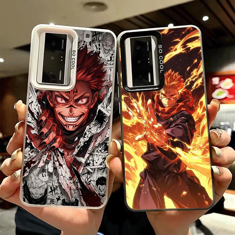 Anime Ryomen Sukuna JUJUSU Soft Phone Case for Xiaomi Redmi 15C 15 14C 13C 12C Poco X5 X6 X7 Pro X3 F8 F7 Ultra M8 13 12 Cover B