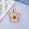 Adorable Double-Layer Cartoon Hamburger Bun Plush Hairpin for Babies