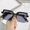 Personalized Fashion Oversized Sunglasses Man Woman Rimless Square Sun Glasses Eyewear Luxury  Design Uv400 Female Shades