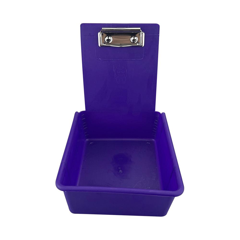 10 Stück Dental Labor Aufbewahrungsbox Zahnmedizin Form Trennbox Kunststoff Arbeitswanne Tablett Werkzeug Wendebehälter Mit Metallclip Halter