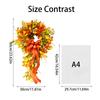23 Inch Artificial Autumns Fall Wreath Fall Door Wreaths Wreath Fall Wreaths Farmhouses Wreaths Thanksgiving Decor For Front Door