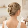 Hair Claw for Women, Frosted Rectangle Hair Clip, Hollow Design Back Head Hair Claw, Large Size Shark Hair Clip for Daily Wear Party Gathering Outing