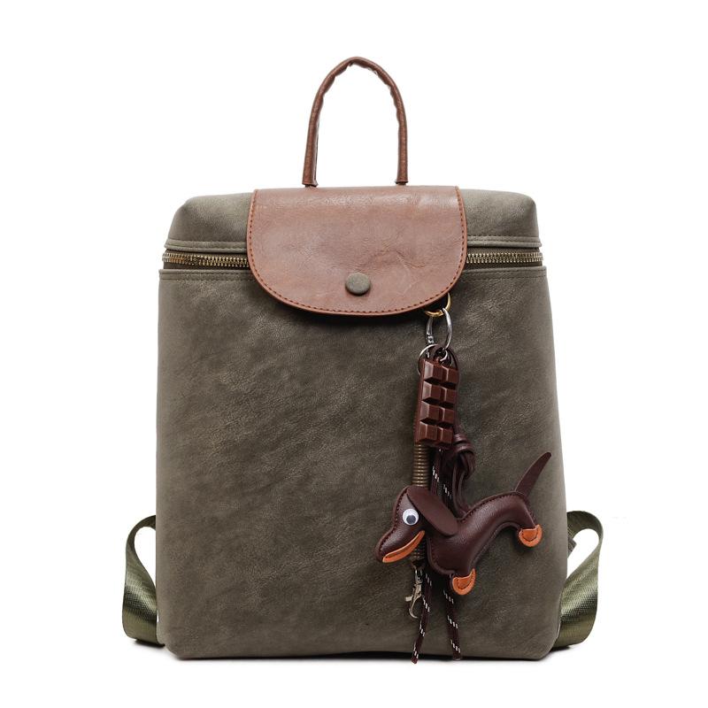 Eine High-End-Handtasche und ein modischer Rucksack mit einer Kombination aus Rucksack für den täglichen Weg