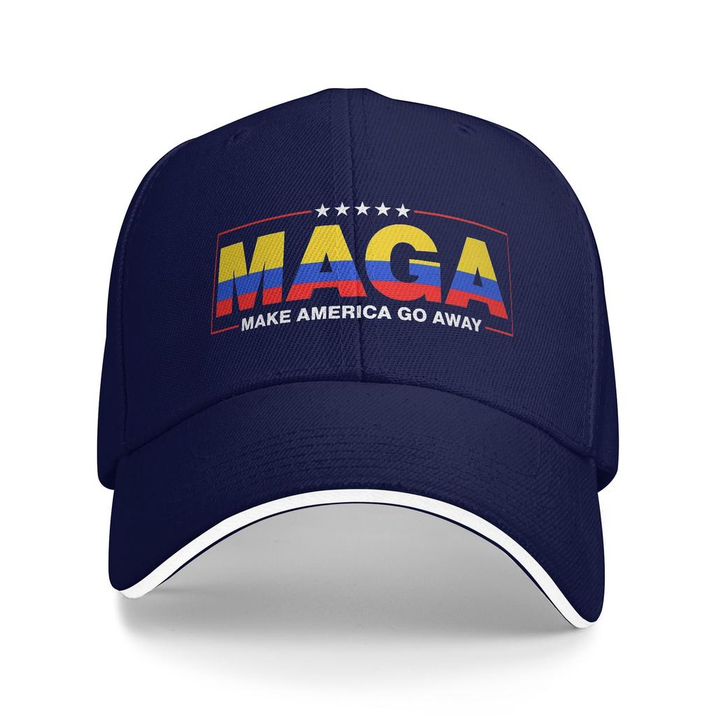 MAGA Make America Go Away Colombia Patriotic Flag Women Unisex Baseball Cap Casual Outdoor Cap  2026 Sports Hats Spring Sun Hat