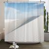 Natural Desert Scenery Shower Curtain 3D Printed Landscape Bathroom Curtain Fabric Bath Curtains Home Decor Waterproof With Hook