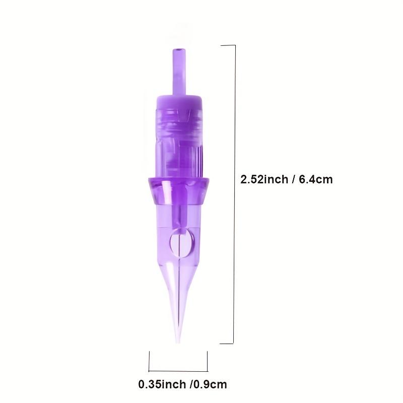 10 paket (10 parça) Dövme İğnesi Kartuşları - Tekli/Üçlü Çubuk 0.18/0.25/0.30/0.35mm PMU Mikroblading, SMP, Kaş ve Dudak Dövme Makinesi için