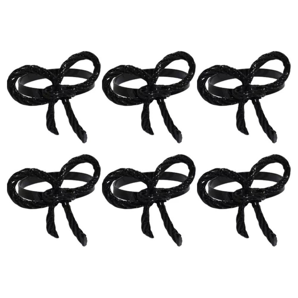 1/6/12pcs Metal Napkin Ring Buckles Gold Dinnig Table Decoration Fashion Napkin Holder Kitchen