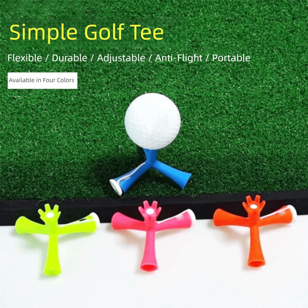 

ABS Tripod Golf Tee Height Adjustable Golf Practice Aids Triangle Shape Golf Tee Golf Course синій