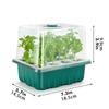 Seedling Germination Tray Set Indoor Greenhouse Plant Growing Box for Home Use Propagation Case with Clear Lid