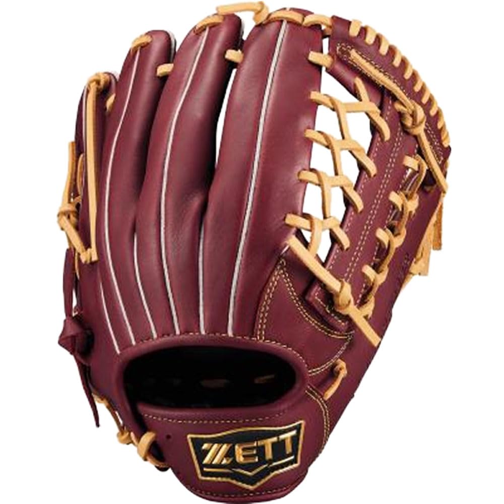 ZETT Soft Steer Baseball Bordeaux Size 5 All-Around Glove, B/Pastel (4032), (BRGB35530F)