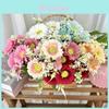 Künstliche Chrysanthemum Morifolium Blume für Wohnzimmerdeko Hochzeitsparty Tischaufsatz