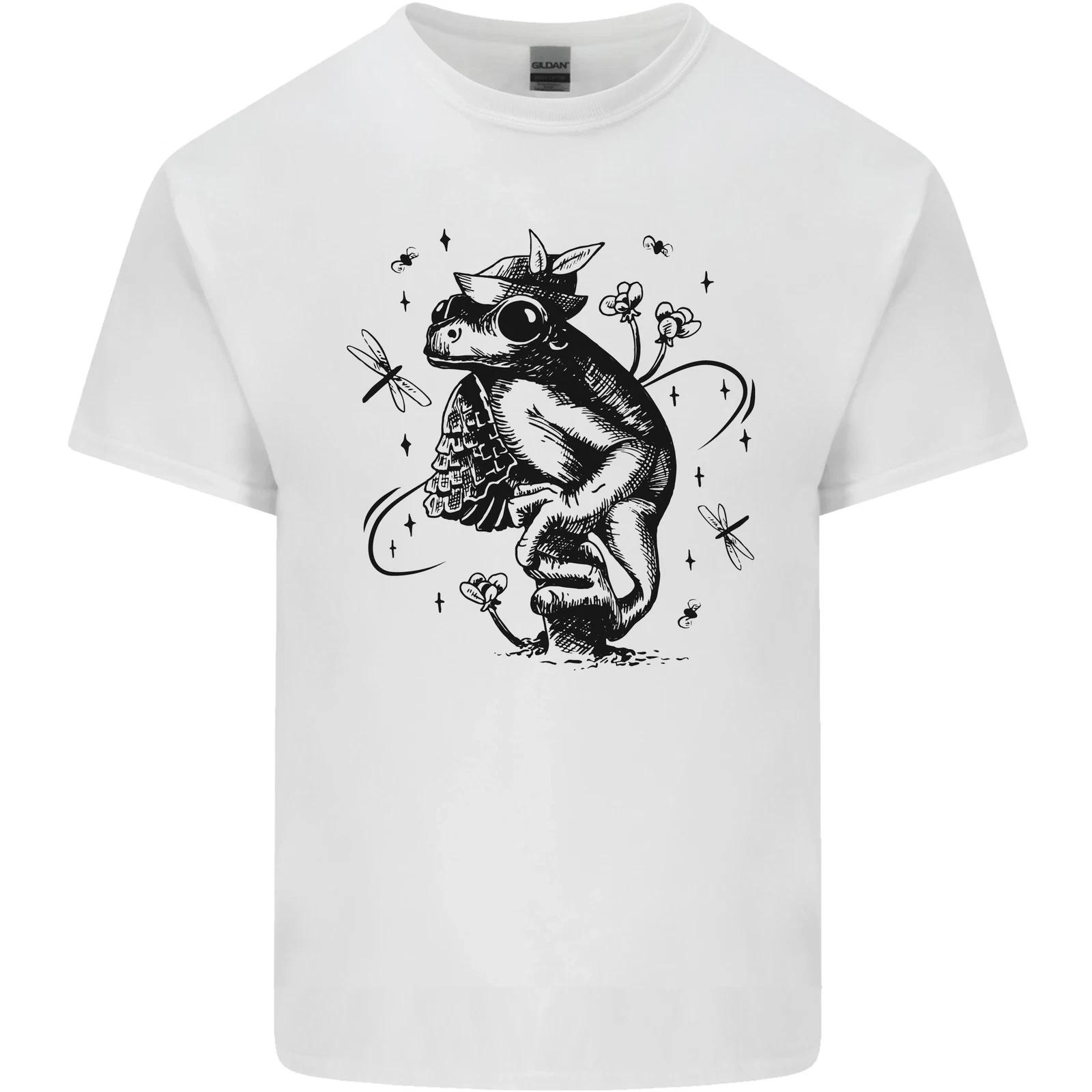 A Frog on a Mushroom Kids T-Shirt Childrens S