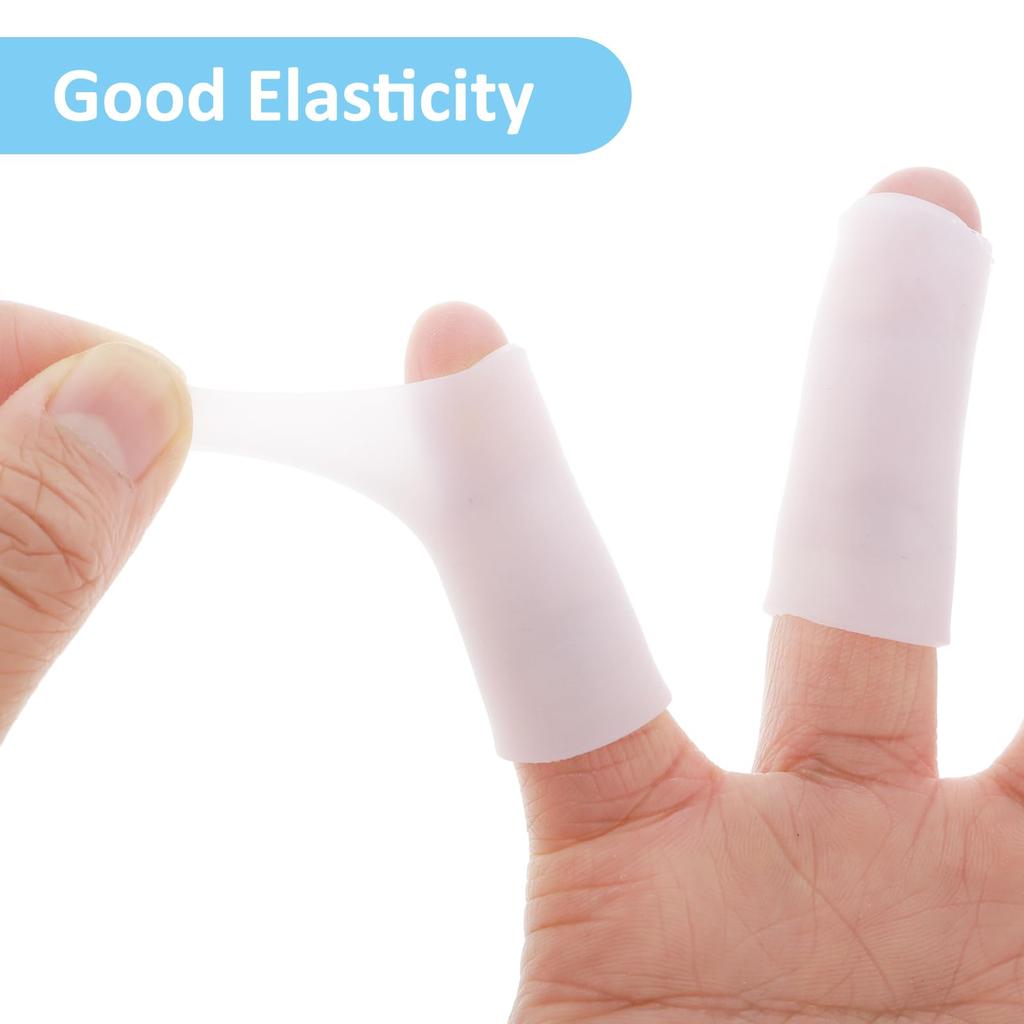 10Pcs/Set Silicone Finger Protector Thumbs Cover Thimble Protectors Anti-scald Protection Finger Cots
