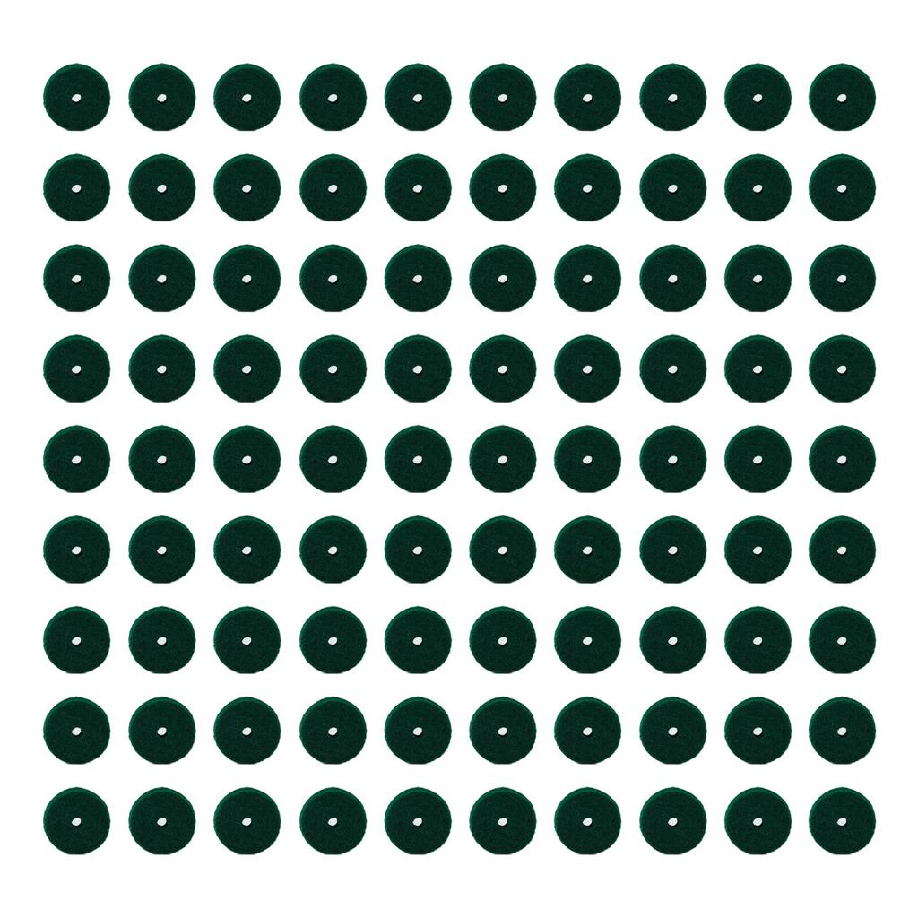 90 Peças Almofada de Feltro Verde para Piano Redução de Ruído Redonda Feltro para Teclado de Piano Arruela de Equilíbrio