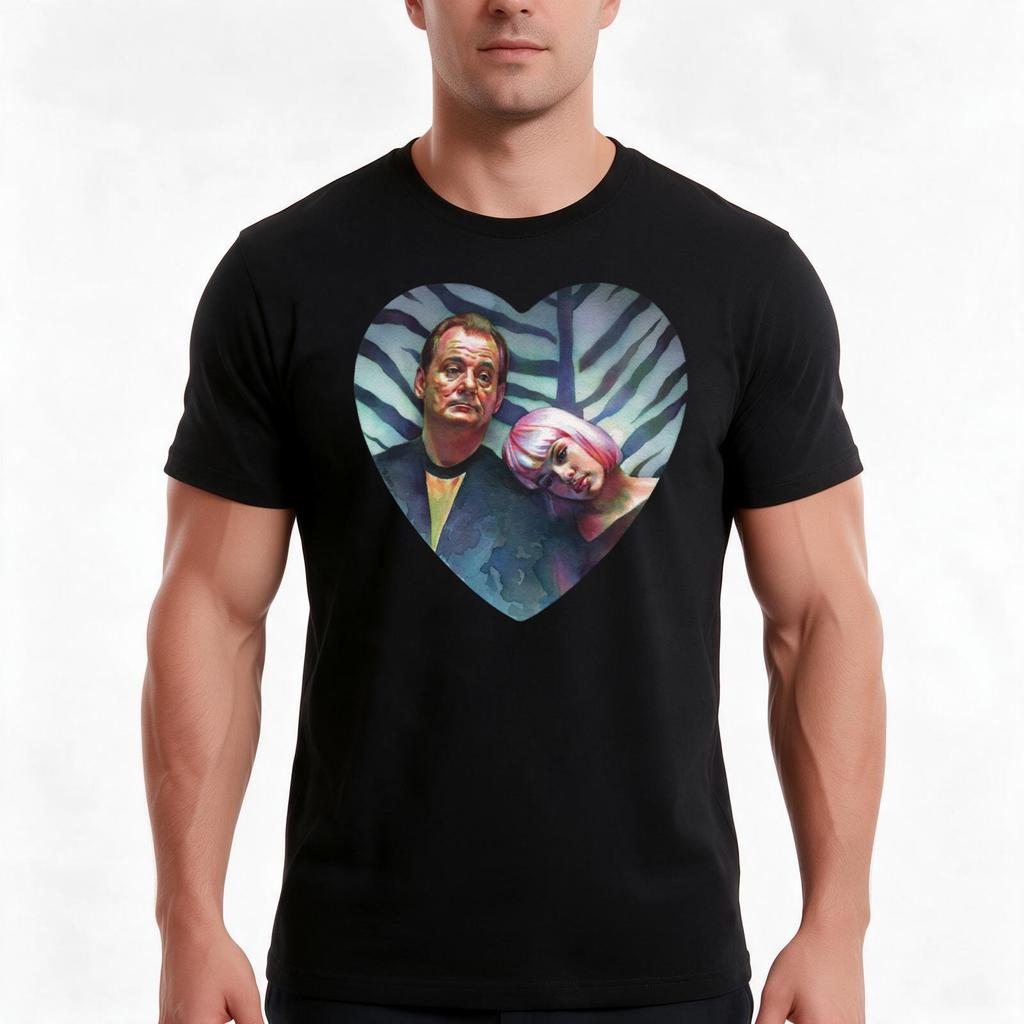 Lost In Translation T-Shirt Sommer Lässig Baumwolle T-Shirt Oversized Streetwear Oberteile Vintage Grafikdruck Locker Geschnitten Kurzarm