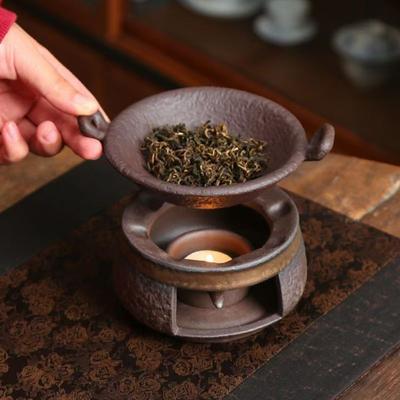 Keramischer Teewärmer Kerzenheizofen mit Topfhalter Aromatherapie-Diffusor zum Teewärmen