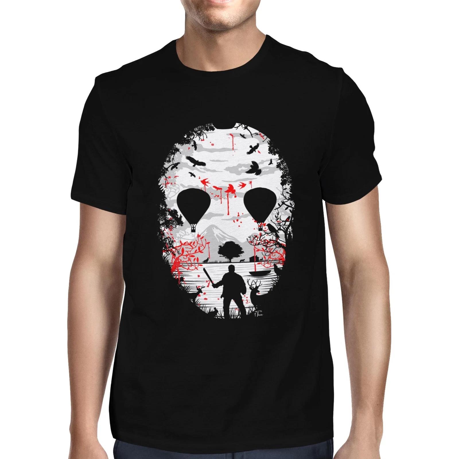 1Tee Mens Camp Crystal Lake Horror Tribute  T-Shirt XXL