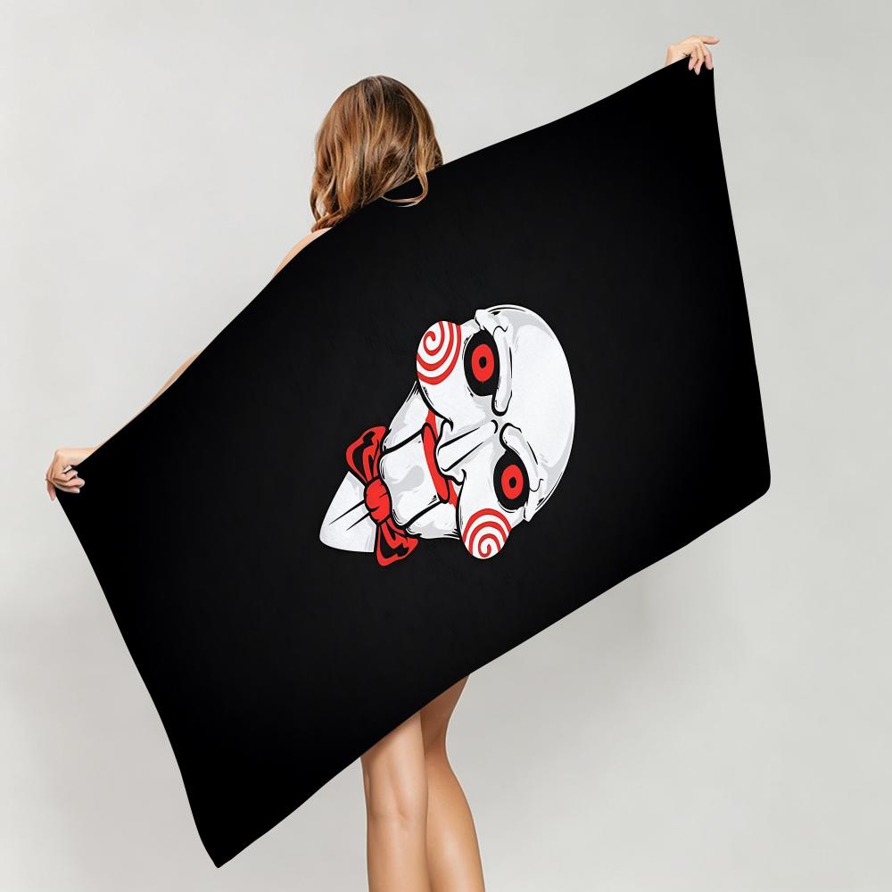 Horror S-SawS Towel Five-Star Hotel Quality Eco-Friendly Ultra Soft Thick Towels & Beach Towels