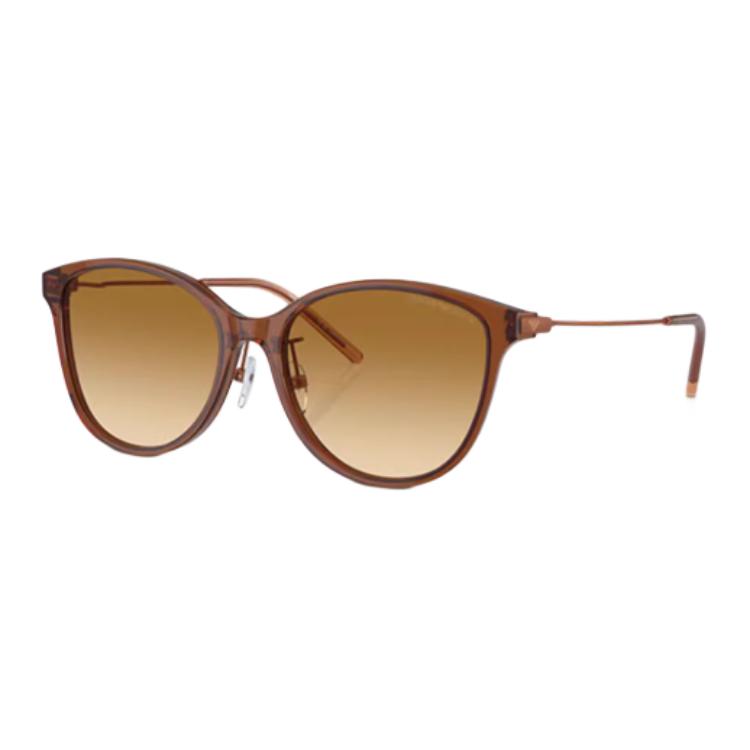 

EMPORIO ARMANI Temple Logo Plate Cat s Eye Sunglasses Women s Light Brown 56 светло-коричневого