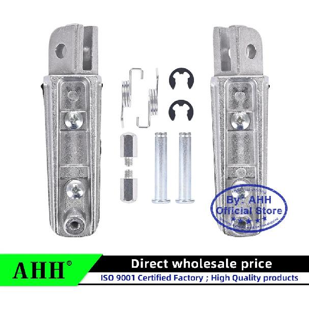 CVK 1Pair Aluminum Alloy Anti-Skid Black CNC Folding Foot Pegs Pedal Rest Front and Rear Footpegs Footrest For YAMAHA FZ6N