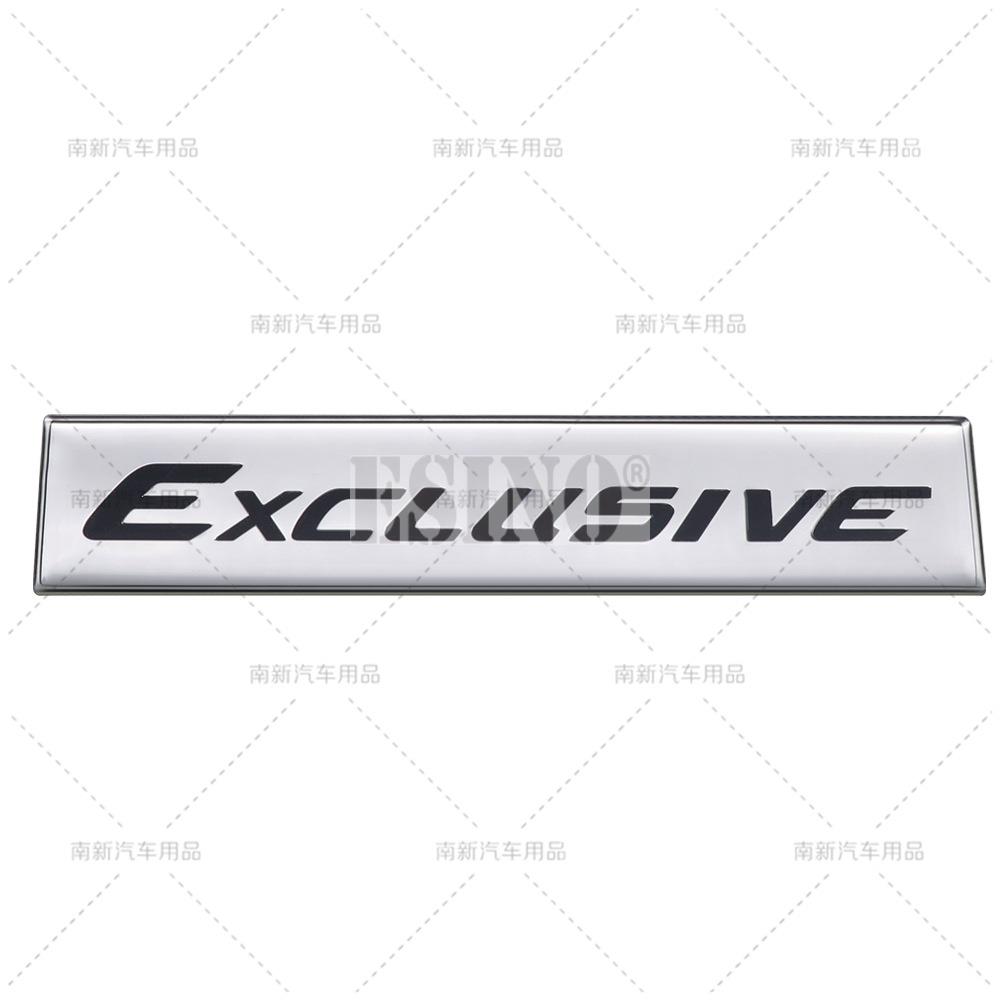 

Car Styling New 3D Exclusive Metal Aliminium Glue Rear Trunk Fender Adhesive Badge Body Tailgate Displaceme Decorative Emblem