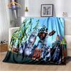 Animation Grizzy und die Lemminge Serie Flanelldecke Sofa Bett Nickerchen Kinderzimmer Dekorative Tagesdecke