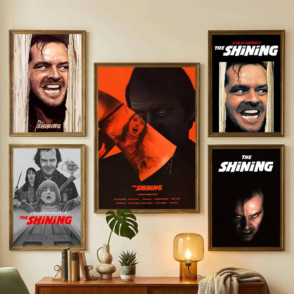 1pc The Shining Horror Movie Poster Sticker Print Waterproof Wall Art For Living Room Bedroom Home Decor