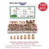 150-Piece Rivet Nut Set: Galvanized, Inch & Metric