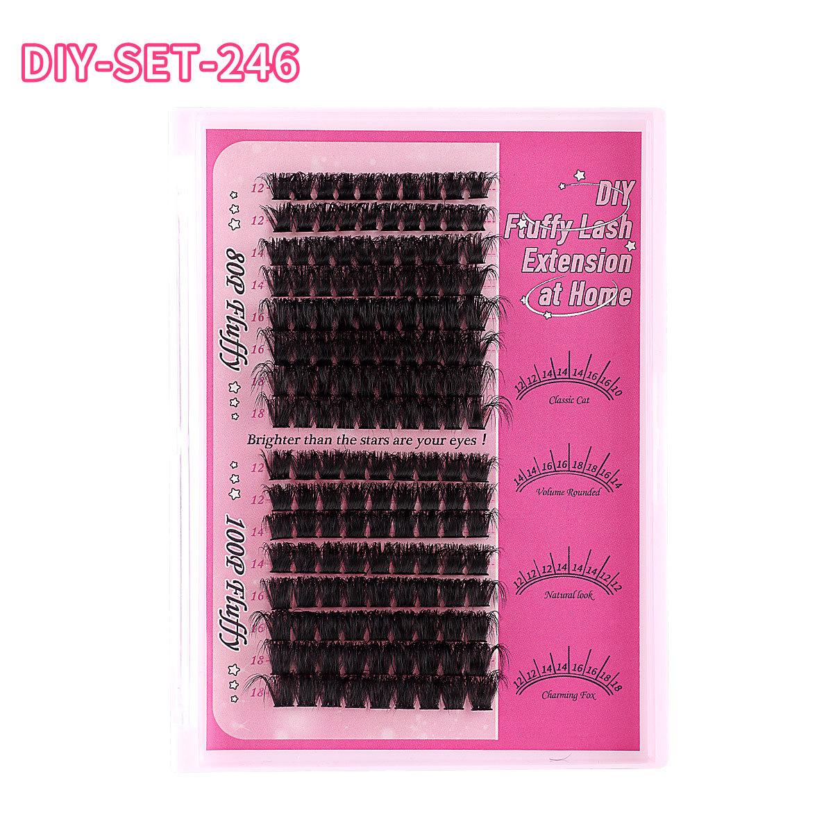 

80D100D Набор накладных ресниц одинарный пучок DIY Натуральные волосы Завиток D Песня Густые ресницы