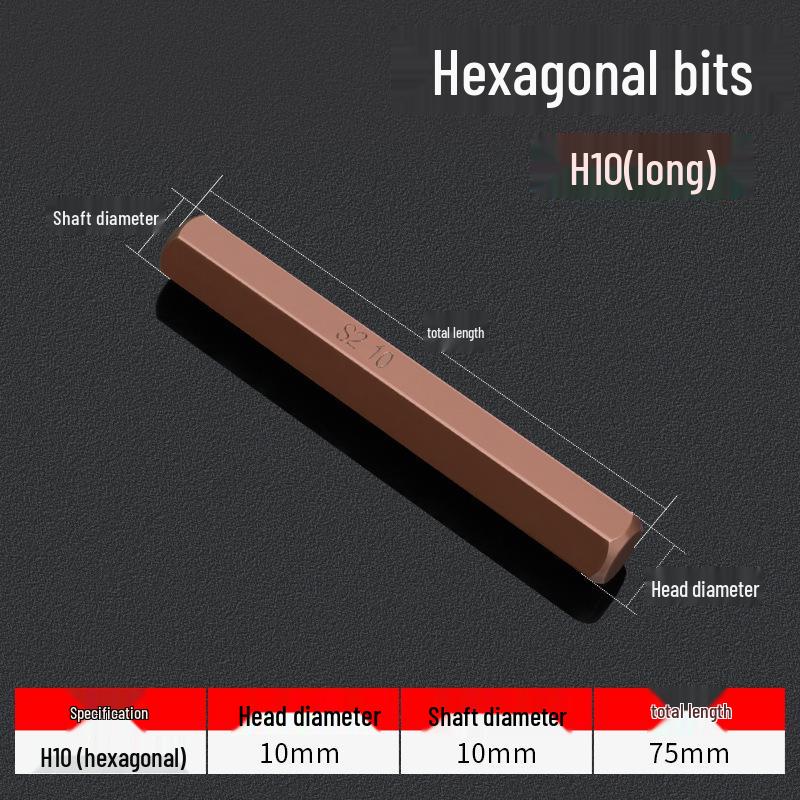 Hexagonal T30 Internal 6-Spline, 12-Point Star Key Socket M10 Tool, T40 Auto Repair.