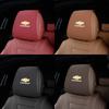 2Pcs Quality Leather Car Seat Headrest Covering Accessories For Chevrolet Corvette Montana TrailBlazer Silverado Traverse Camaro